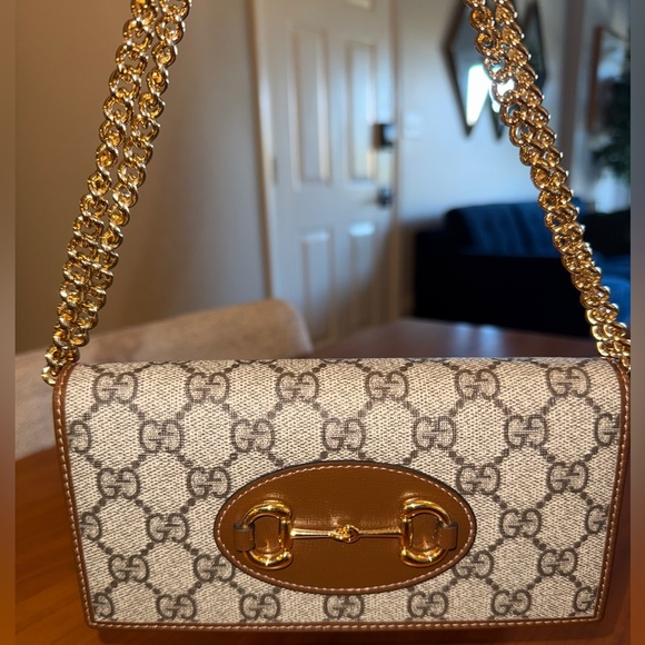 Gucci Handbags - GUCCI HORSEBIT 1955 WALLET WITH CHAIN